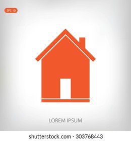 flat  icon of home