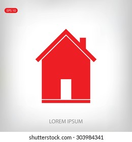 flat  icon of home