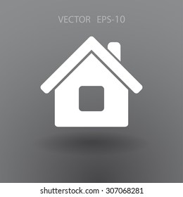 Icono plano del hogar