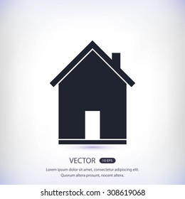 flat  icon of home