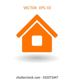 Icono plano del hogar