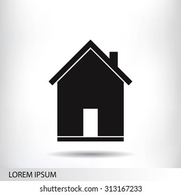 flat  icon of home