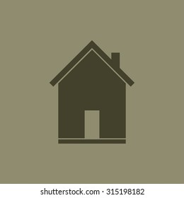 flat  icon of home