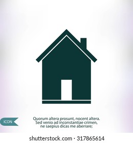 flat  icon of home