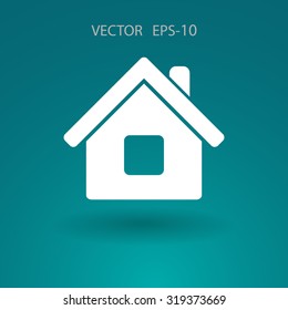 Icono plano del hogar