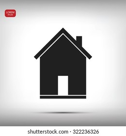 flat  icon of home