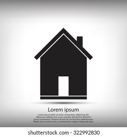 flat  icon of home