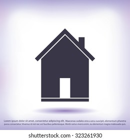 flat  icon of home
