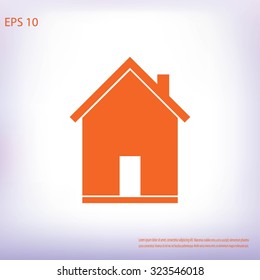 flat  icon of home