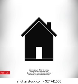 flat  icon of home