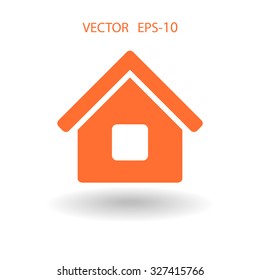 Icono plano del hogar