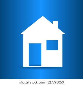 Flat icon of home
