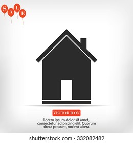 flat  icon of home