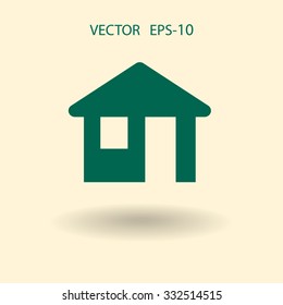Icono plano del hogar