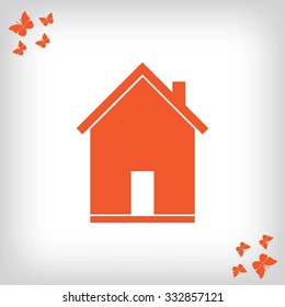 flat  icon of home