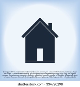 flat  icon of home