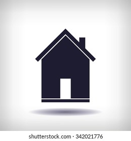 flat  icon of home