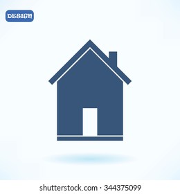 flat  icon of home