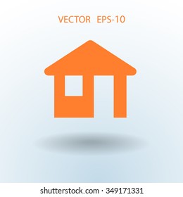 Icono plano del hogar
