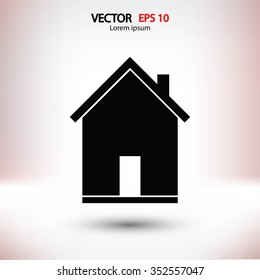 flat  icon of home