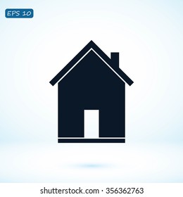 flat  icon of home