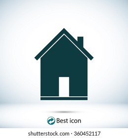 flat  icon of home