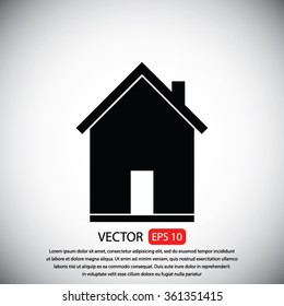 flat  icon of home