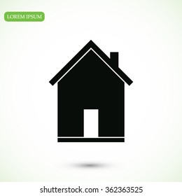 flat  icon of home