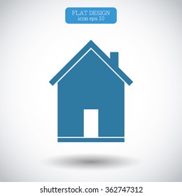 flat  icon of home