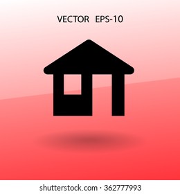 Icono plano del hogar
