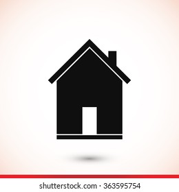 flat  icon of home
