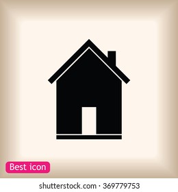 flat  icon of home