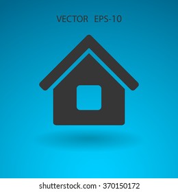 Icono plano del hogar