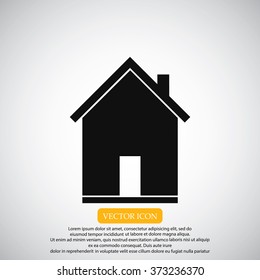 flat  icon of home