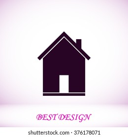 flat  icon of home