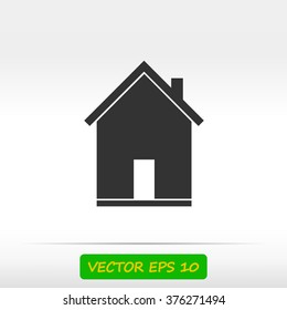 flat  icon of home