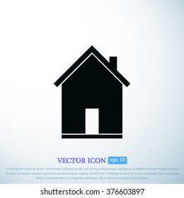 flat  icon of home