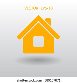 Icono plano del hogar