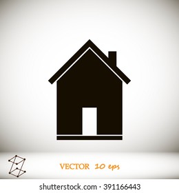 flat  icon of home