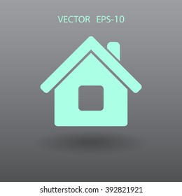 Icono plano del hogar