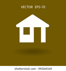 Icono plano del hogar