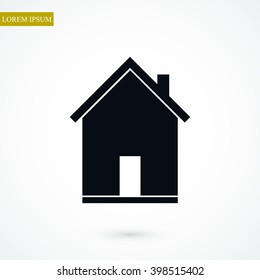 flat  icon of home
