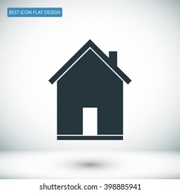 flat  icon of home