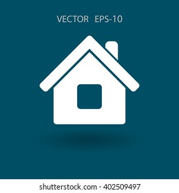 Icono plano del hogar