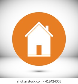 flat  icon of home