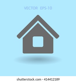 Icono plano del hogar