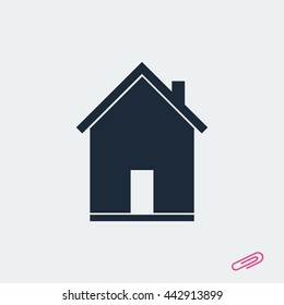 flat  icon of home