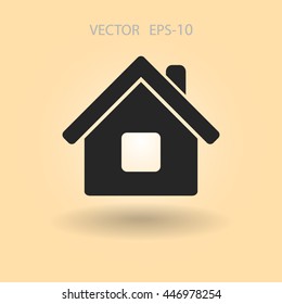 Icono plano del hogar