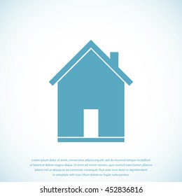 flat  icon of home