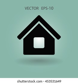 Icono plano del hogar